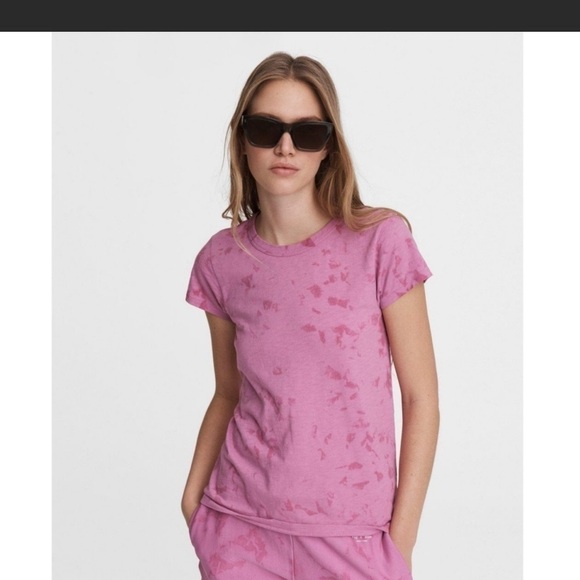 Rag n Bone Pink Tie Dye Tee Size XS - Picture 2 of 9